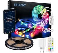 RGBIC Bande LED TV, lumières LED 6 m pour téléviseurs de 85-105 pouces, synchronisation musicale, applications et télécommande, bandes LED IC intégrées avec 213 modes et 16 millions de couleurs