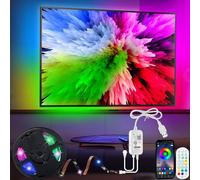 RGBIC Dreamcolor LED Strip 5 m Backlight LED TV for 65 to 85 inch TV,Applications and Remote Control,Music Sync,USB LED Integration IC Lighting for TV Decoration