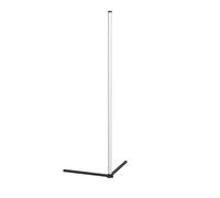 Eglo Lampadaire d‘angle LED RGBIC, luminaire intérieur à pied avec effets lumière, déco bureau gaming et fête, lampe de salon multicolore avec télécommande, blanc chaud et RGB, métal noir