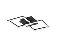 Eglo Luminaire plafonnier LED RGBIC, lampe de plafond géométrique avec