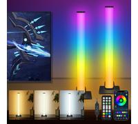 RGBICWW Barre lumineuse LED, rétroéclairage TV, alimentation USB, lampe d'ambiance avec télécommande, synchronisation de musique et commande par application, éclairage LED à intensité variable