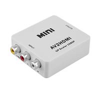 RGBS AV vers HDMI, RCA vers HDMI, Adaptateur AV2HDMI AV CVBS, vidéo Composite vers HDMI, convertisseur Audio 1080p, Prise en Charge PAL/NTSC, Format pour PS2 PS3 Set Top Box TV, STB, VHS, Camera, DVD