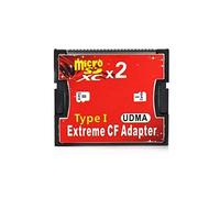 Générique Rgbs Dual Port Micro SD/SDHC/SDXC TF au lecteur de carte mémoire Compact Flash UDMA CF Type 1 adaptateur pour Canon Nikon G