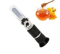 RGBS Réfractomètre de miel, Brix, arbres et humidité de l'eau 3 en 1 - Testeur de miel avec ATC. 58-90 % Brix, 38-43 Be' et plage de mesure de l'humidité de l'eau de 12 à 27 % pour le miel