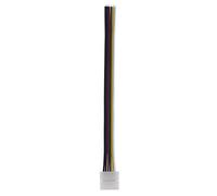 Rgbw + Cct Connecteur 15Cm sur câble ouvert, connecteur à clip pour bande LED 12Mm Noir