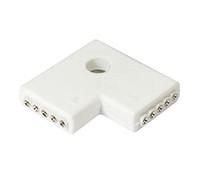 RGBW LED Fiche connecteur d'angle 5 Pin Socket 16x6mm 90° "L" Connecteur