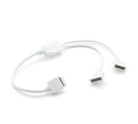 RGBW Répartiteur en Y 1 à 2 sorties pour bande LED RVB 5 pôles + W Répartiteur de signal RVB + blanc