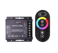 RGBW Sync Controller Contrôleur de synchronisation LED RGB à panneau tactile, variateur de lumière, DC 12V 24V 8A/CH, 16 Modes, télécommande RF sans fil pour bande lumineuse RGB LED Nipseyteko