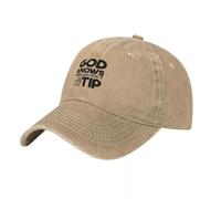 RGCRGF Chapeau Chaud en Hiver, Dieu Sait Quand on ne Donne Pas de pourboire Citations drôles de Serveur Casquette de Baseball Casque drôle Casque Homme féminin