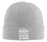 RGCRGF Chapeau Chaud en Hiver, Je ne suis Pas autoritaire, Je Sais Juste ce Que tu Devrais Faire tuque, Bonnet d’Hiver, Bonnet en Maille Chaude, Bonnets de Ski, Bonnets de Chimio.