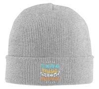 RGCRGF Chapeau Chaud en Hiver, la Musique est Mon superpouvoir Bonnet pour Hommes Casquette en Tricot Mou Chaussettes Noires Chaudes de Ski d’Hiver Chaussettes de Ski à Porter Quotidien Camping