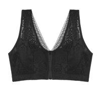 RGDIDG Femmes Avant Fermeture Éclair Antichoc Yoga sous-vêtements Soins Gilet De Sommeil Confortable sans Anneau en Acier Grande Taille Gras Mm Soutien-Gorge