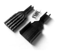 RGFDLJN Boîte de jonction 1 * 4 for câble de Connexion FTTH, Tube de Connexion Fiber Optique furcate, Dispositif de Branche à 4 cœurs, 100 pièces(Black)