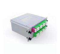 RGFDLJN Répartiteur de Fibre FCAPC SM LGX Box 2pc 2x32 LCAPC GEPON FTTH SC UPC 2 * 32 coupleur de Fibre Optique PLC monomode Cassette Telecom GPON(LCAPC)