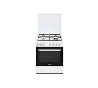 ROSIERES - RGG663CSW/E Cuisinière Prodige 60cm 4G Four Gaz CN Catalyse Blanc