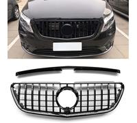RGHDEHD Voiture Calandre de Radiateu pour Mercedes Benz Vito/Metris V260 W447 2016-2020 GT, Grilles de Calandre Capot Avant de Voiture Calandre de Voiture Grilles Accessoires.,Black