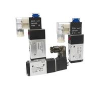 RGKYFUKL Électrovanne pneumatique 3V110-06/210-08/310-10NC/NO, 3 Voies, 2 Positions, Commande directionnelle d'air, 12 V CC, 24 V CC, 220 V CA(3V310-10-NC,AC110V)