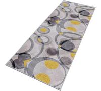 Rglxing Tapis de Cuisine Devant Evier Antidérapant Lavable 120X500CM Tapis de Passage Gris Jaune Long Tapis de Sol Tapis d'entrée intérieurs Paillasson pour Couloir Salon Chambre au Metre