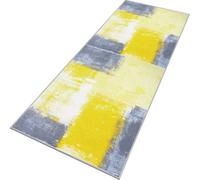 Rglxing Tapis de Cuisine Devant Evier Antidérapant Lavable 40X300CM Tapis de Passage Gris Blanc Jaune Long Tapis de Sol Tapis d'entrée intérieurs Paillasson pour Couloir Salon Chambre au Metre