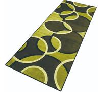 Rglxing Tapis de Cuisine Devant Evier Antidérapant Lavable 40X400CM Tapis de Passage Vert Jaune Long Tapis de Sol Tapis d'entrée intérieurs Paillasson pour Couloir Salon Chambre au Metre