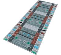 Rglxing Tapis de Cuisine Devant Evier Antidérapant Lavable 70X120CM Tapis de Passage Gris Bleu Rouge Long Tapis de Sol Tapis d'entrée intérieurs Paillasson pour Couloir Salon Chambre au Metre