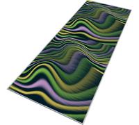 Rglxing Tapis de Cuisine Devant Evier Antidérapant Lavable 70X160CM Tapis de Passage Ondulation Long Tapis de Sol Tapis d'entrée intérieurs Paillasson pour Couloir Salon Chambre au Metre