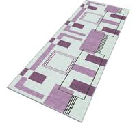 Rglxing Tapis de Cuisine Devant Evier Antidérapant Lavable 70X90CM Tapis de Passage Violet Vert Clair TapisCouloir Moquette Anti-Taches d'entrée intérieurs Paillasson pour Couloir Salon Chambre