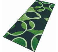 Rglxing Tapis de Cuisine Devant Evier Antidérapant Lavable 90X400CM Tapis de Passage Noir Vert Long Tapis de Sol Tapis d'entrée intérieurs Paillasson pour Couloir Salon Chambre au Metre