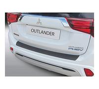 RGM Protection de seuil arrière (ABS) sur mesure | compatible avec Mitsubishi Outlander PHEV 2015- Noir
