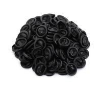 RGOEMHJ Gants de Protection du Bout des Doigts, Outil Nail Art antidérapant, Couvre-Doigts, Lits en Caoutchouc, 100/300 pièces Convient pour Le Collage(Black-300PCS)