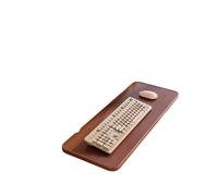 RGOEMHJ Plateau de Clavier Bureau, tiroir Coulissant, Support Souris d'ordinateur, Organisateur Extensible, Aucun perçage requis Adapté au Bureau à Domicile(Natural Wood Color (40 * 20 cm))