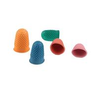 RGOEMHJ Protège-Doigts en Caoutchouc, 5 pièces, Embouts Flexibles réutilisables, protègent Le Bout des Doigts for l'artisanat, Bureau, la Maison, Couture, découpe, comptage Convient pour Le Collage