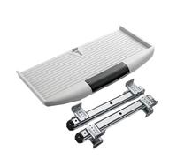RGOEMHJ Rail Coulissant Robuste sous Le Plateau de Clavier Bureau, tiroir Rangement réglable permettant Gagner l'espace, épais, en Douceur Adapté au Bureau à Domicile(White)