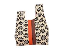 RGOEMHJ Sac De Poignet Tricoté À Rayures, Rangement For Filles, Maquillage Grille For Rouge Lèvres, Main Fleurs For Femmes, Mini Nœud pour ranger cosmétiques, portefeuilles(Beige)