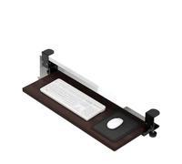 RGOEMHJ Support de Clavier sous la Table, tiroir Bureau Coulissant, Main, Plateau d'extension Adapté au Bureau à Domicile(Black 64X24 CM)