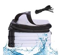 RGRE 6x6m Bâche Transparente Résistante Aux Déchirures, Bâche De Protection Imperméable À l'eau avec Oeillets, Bâche en Plastique Transparente, Couverture Toiture en Polyéthylène