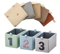 RGX Click IKEA Boîtes de Rangement Moderne Lot de 3 + 1 Set de Serviettes Douces pour Bébé et Adultes, Idéal pour Salle de Bain, Chambre ou Chambre d'Enfant