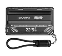 RGYBAO 21700 Boîtier d'alimentation mobile à batterie remplaçable avec prise éjecteur intégrée sans batterie pour les voyages en plein air et l'utilisation quotidienne Coque portable vide