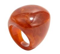 RGYBAO Bagues en résine translucide mélangeant des silhouettes incurvées tendance unisexes empilables bijoux cadeau pour les amateurs de mode bagues uniques effet marbré, One Size, Comme décrit, Comme