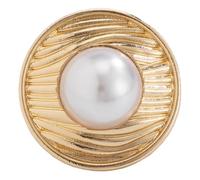 RGYBAO Bagues ouvertes réglables avec perles vintage pour femmes et filles - Bijoux tendance irréguliers exagérés, 4cm, Alliage, perle, Aucune pierre précieuse