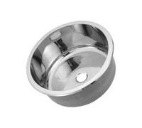 RGYBAO Bassin rond simple en acier inoxydable pour cuisine, salle de bain, lavage des mains, piscine