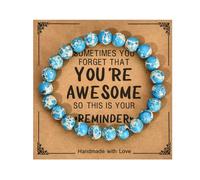 RGYBAO Bracelet élégant hypoallergénique à boucle unique avec carte de message incluse, bracelet élégant, idéal pour les peaux sensibles, accessoire de bijoux modernes avec carte de vœux, One Size