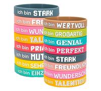 RGYBAO Bracelets de motivation colorés en silicone pour un usage quotidien, la gym, les activités de plein air, robustes, imperméables, design léger, bracelets d'énergie positive, One Size, Comme