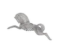 RGYBAO Broche tendance vintage en alliage pour femme - Design unisexe - Cadeau spécial, 8.3x3.5cm, Métal, Pas de gemme