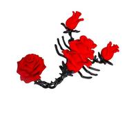 RGYBAO Broche vintage en alliage avec scorpions et roses - Accessoire pour femme et homme - Bijou gothique, 7*5.3㎝, Métal, Pas de gemme