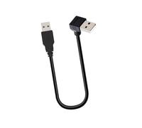 RGYBAO Câble USB 2.0 mâle en forme de L à 90 degrés vers câble de transfert de données de 25 cm Texture pour un espace restreint et des configurations compactes pour relier le câble