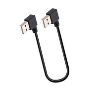 RGYBAO Câble USB 2.0 mâle en forme de L à 90 degrés vers câble de transfert de données de 25 cm Texture pour un espace restreint et des configurations compactes pour relier le câble