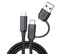 RGYBAO Câble USB à double port pour appareil - Résolution 8K - Assistance 240 W - 40 Gbit/s - Transmission de données - Câble USB