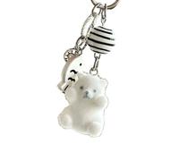 RGYBAO Charmant breloque de téléphone en perles de poisson clown pour femmes et étudiants, joli design fait à la main pour les voyages et un usage quotidien, 10cm, Matériaux mélangés, Pas de gemme