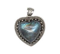 RGYBAO Collier avec pendentif en labradorite avec améthyste élégante pour femme à la recherche d'une mode unique, 29x27x9cm, Pierre, Pas de gemme